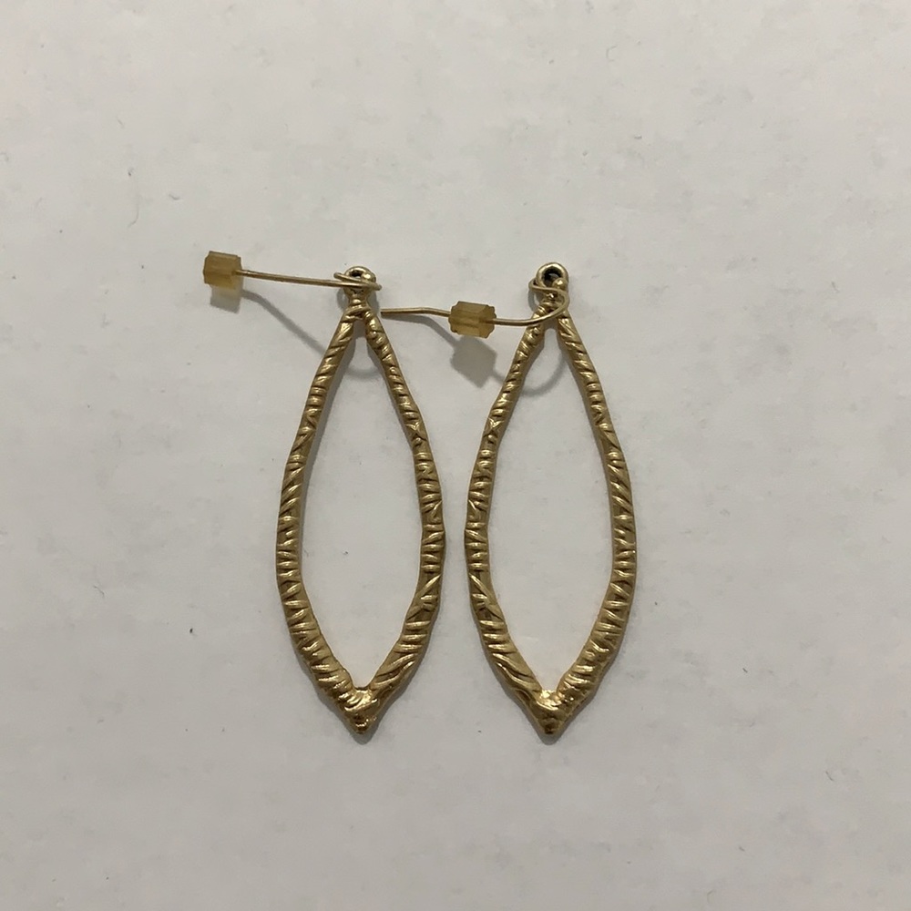 Gold leaf earrings